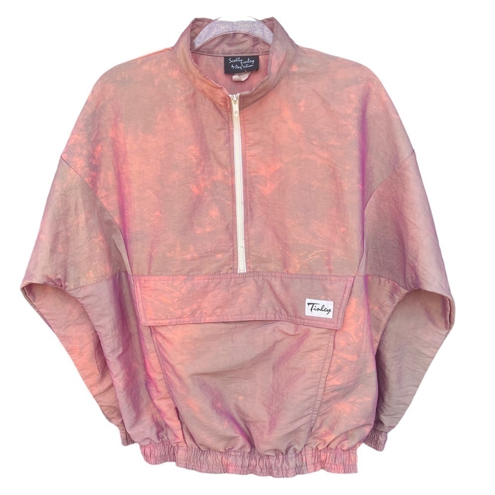 Vintage‎ Scott Tinley Iridescent Pullover Anorak Windbreaker Medium Talon Zipper